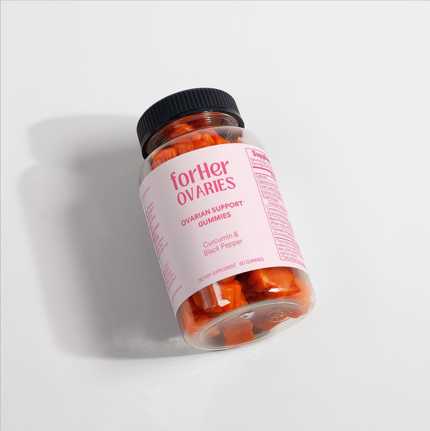 forHer Ovaries Ovarian Support Gummies with Curcumin and Black Pepper